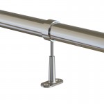 ADJUSTABLE TUBE SUPPORT D.30 - CHROME